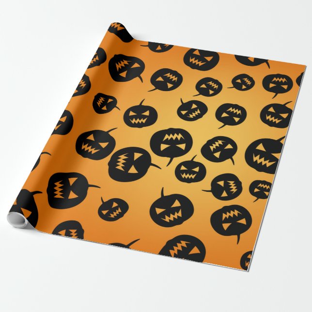 Papier Cadeau Citrouille (Déroulé)