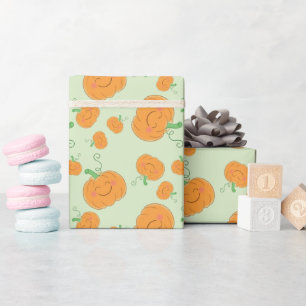 Papier Cadeau Citrouille Baby shower mignon automne