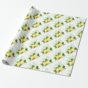Papier Cadeau Citrus citron Fruit Botanique
