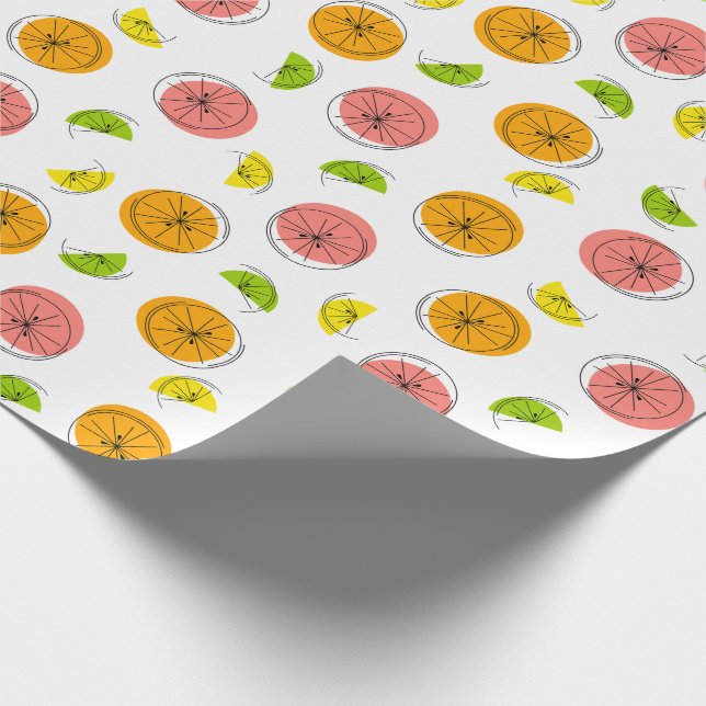 Papier Cadeau Citrus Multi (Coin)