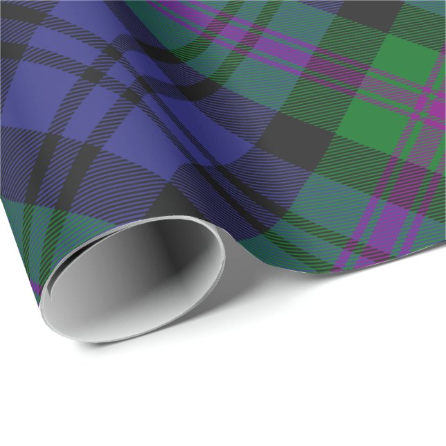 Papier Cadeau Clan Baird Tartan (Coin rond)