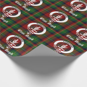 Papier Cadeau Clan Boyd Crest Badge & Tartan