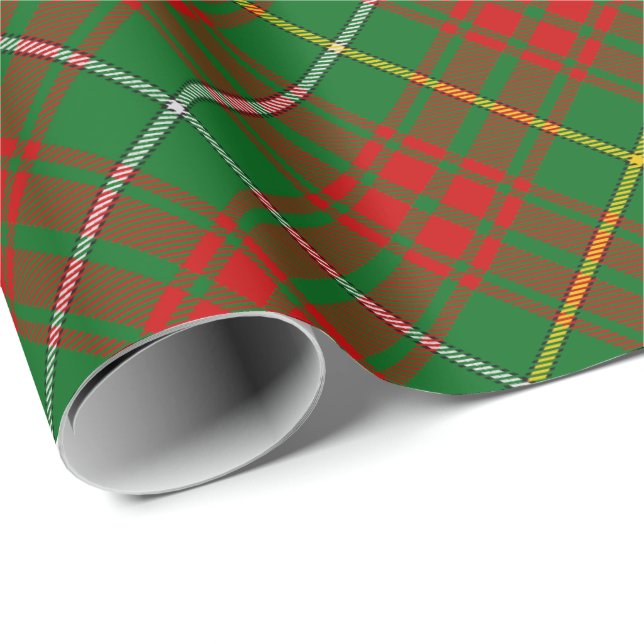 Papier Cadeau Clan Bruce Hunting Tartan (Coin rond)