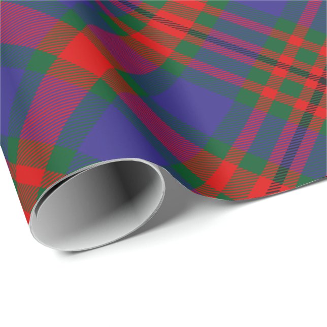 Papier Cadeau Clan Carnegie Tartan (Coin rond)