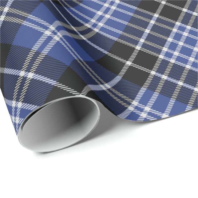 Papier Cadeau Clan Clark Tartan (Coin rond)
