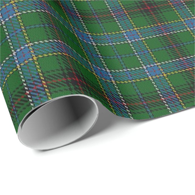 Papier Cadeau Clan Duncan Scottish Tartan (Coin rond)