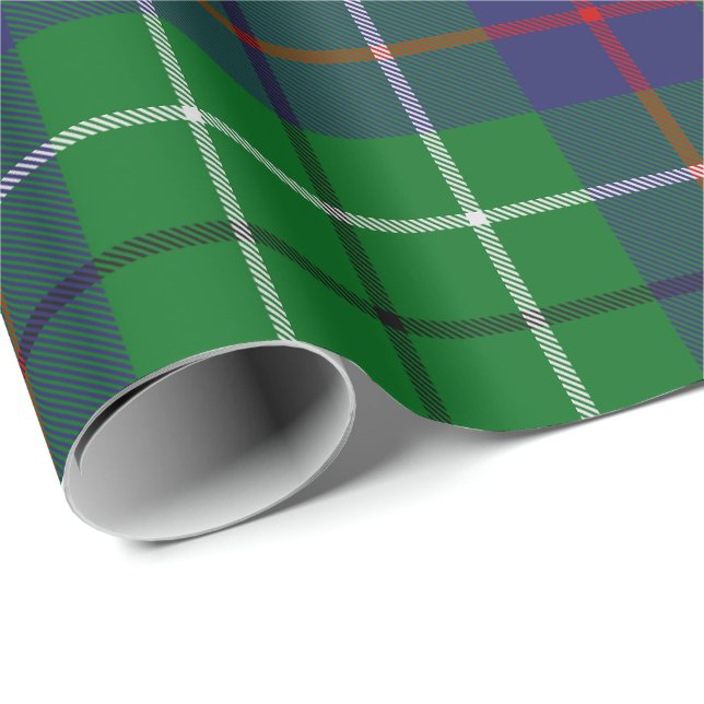 Papier Cadeau Clan Duncan Tartan (Coin rond)