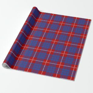 Papier Cadeau Clan écossais Hamilton Tartan Plaid