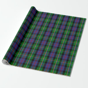 Papier Cadeau Clan écossais Malcolm Tartan Plaid
