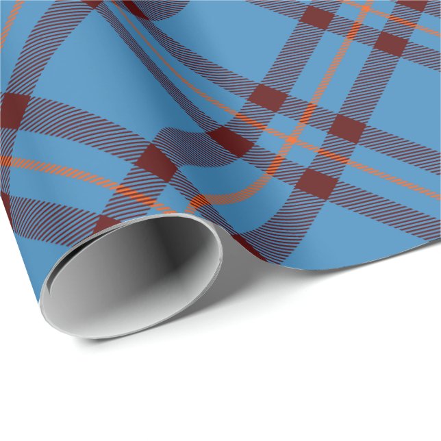 Papier Cadeau Clan Elliot Tartan antique (Coin rond)
