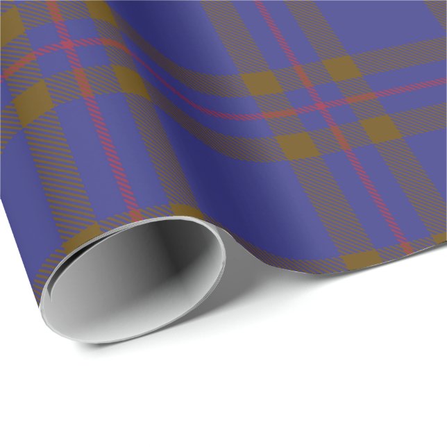 Papier Cadeau Clan Elliot Tartan moderne (Coin rond)