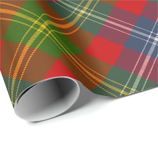 Papier Cadeau Clan Forrester Tartan (Coin rond)