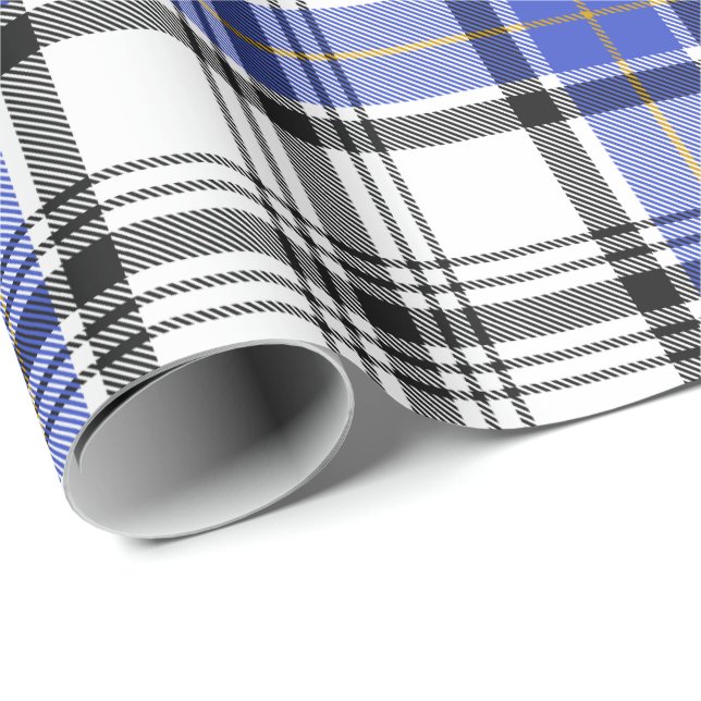 Papier Cadeau Clan Hannay Tartan (Coin rond)