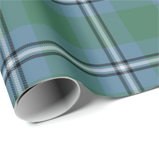 Papier Cadeau Clan Irvine de tartan de tambour (Coin rond)