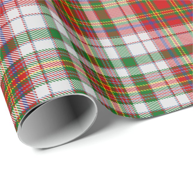 Papier Cadeau Clan MacAlister Robe Tartan Papier enveloppant (Coin rond)