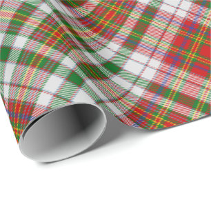 Papier Cadeau Clan MacAlister Robe Tartan Papier enveloppant