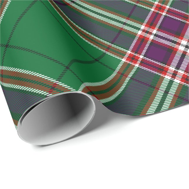 Papier Cadeau Clan MacFarlane Chasse moderne Tartan (Coin rond)
