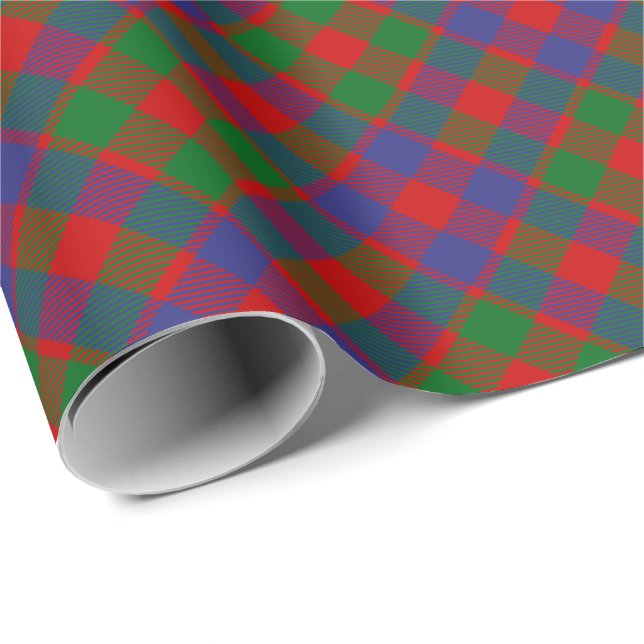Papier Cadeau Clan MacGowan Tartan (Coin rond)