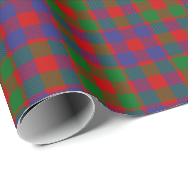 Papier Cadeau Clan MacGowan Tartan (Coin rond)