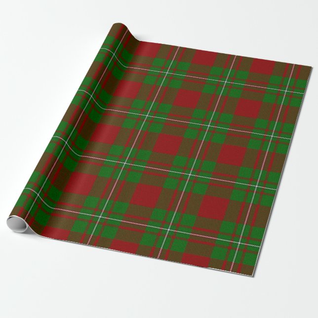Papier Cadeau Clan MacGregor Tartan (Déroulé)