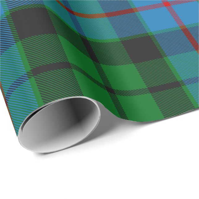 Papier Cadeau Clan Morrison Chasse Tartan Papier d'enveloppement (Coin rond)
