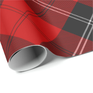 Papier Cadeau Clan Ramsay Red Tartan