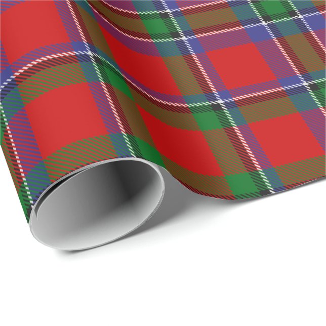 Papier Cadeau Clan Sinclair Tartan (Coin rond)