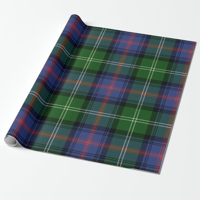 Papier Cadeau Clan Sutherland Tartan (Déroulé)