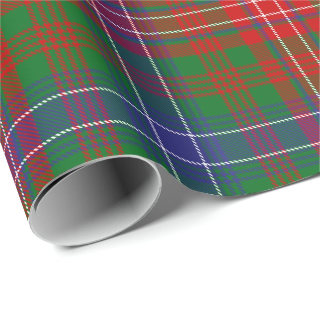 Papier Cadeau Clan Wilson Modern Tartan (Coin rond)