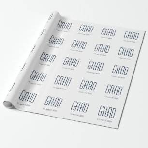 Papier Cadeau Classe de minimaliste du Parti de graduation 2023