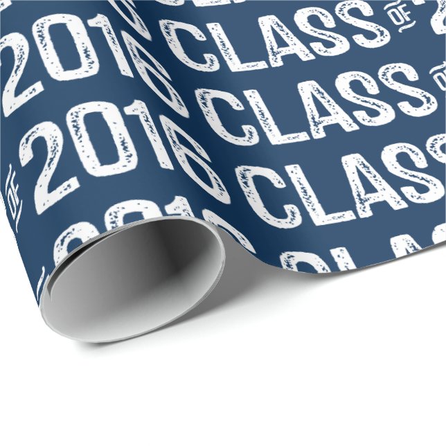 Papier Cadeau Classe moderne de couleur 2016 de coutume (Coin rond)