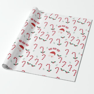 Papier Cadeau Classic Christmas Candy Cane