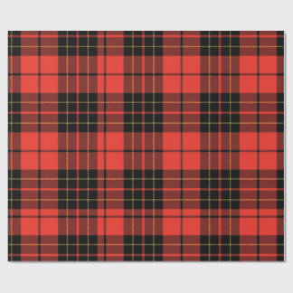 Papier Cadeau Classic Dark Red Tartan Wrapping Paper