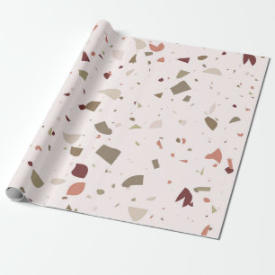 Papier Cadeau Classic terrazzo marbre sol motif arrière - plan