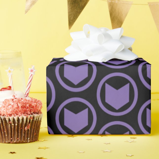 Papier Cadeau Classique Avengers | Icône Flèche Hawkeye (Fête d'anniversaire)