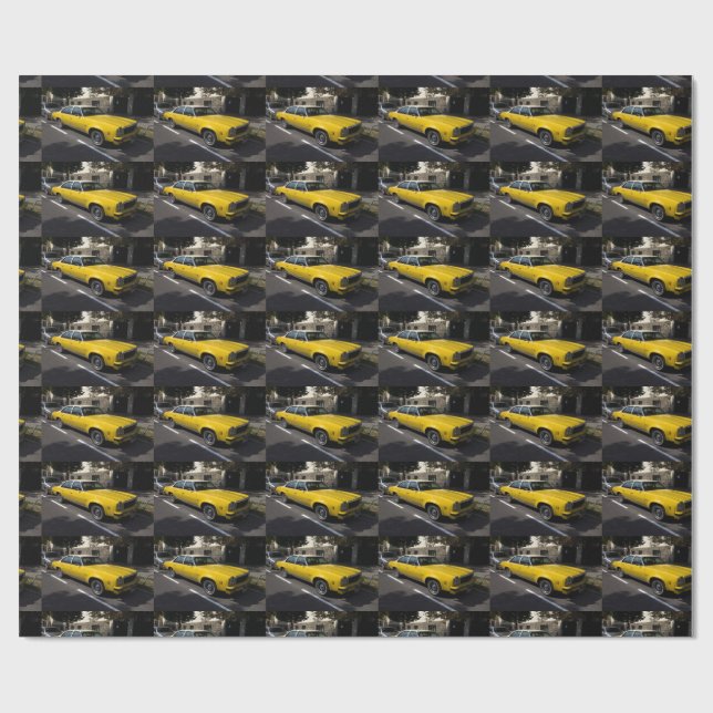 Papier Cadeau Classique Chevrolet Malibu (Plat)