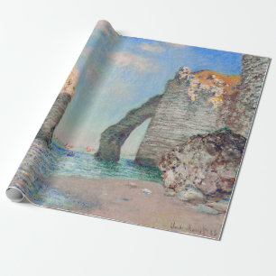 Papier Cadeau Claude Monet - Falaises à Etretat