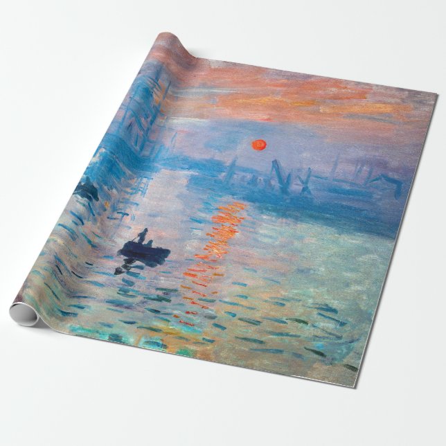 Papier Cadeau Claude Monet - Impression, lever de soleil (Déroulé)