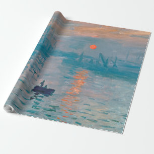 Papier Cadeau Claude Monet Impression Soleil Levant Français