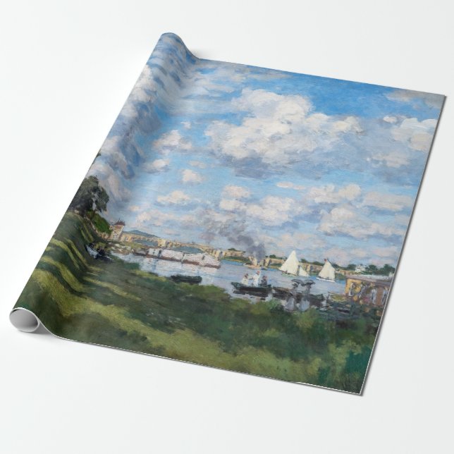 Papier Cadeau Claude Monet - Le Bassin d'Argenteuil (Déroulé)