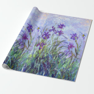 Papier Cadeau Claude Monet - Lilac Irises / Iris Mauves