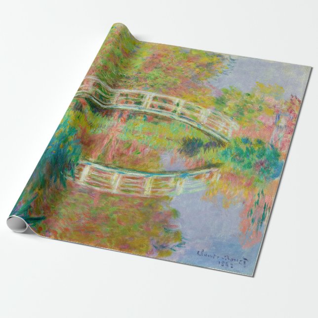 Papier Cadeau Claude Monet - Pont Japonais, Giverny (Déroulé)
