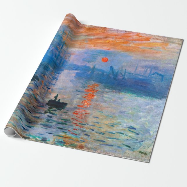 Papier Cadeau Claude Monet Sunrise (Déroulé)