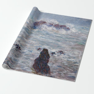 Papier Cadeau Claude Monet - Tempête au large de la côte Belle-Î