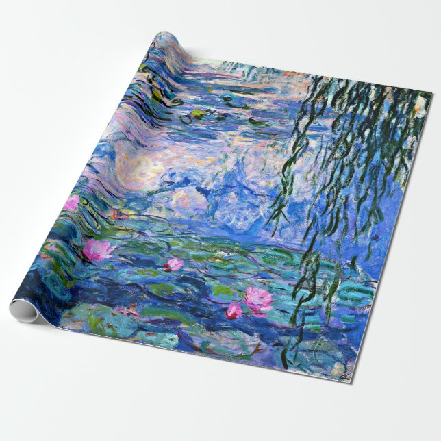 Papier Cadeau Claude Monet - Water Lilies, 1919, (Déroulé)