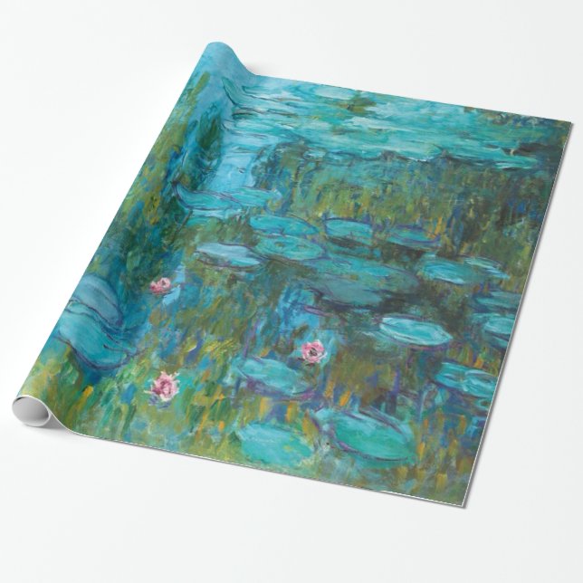 Papier Cadeau Claude Monet Water Lilies Nymphéas GalleryHD (Déroulé)