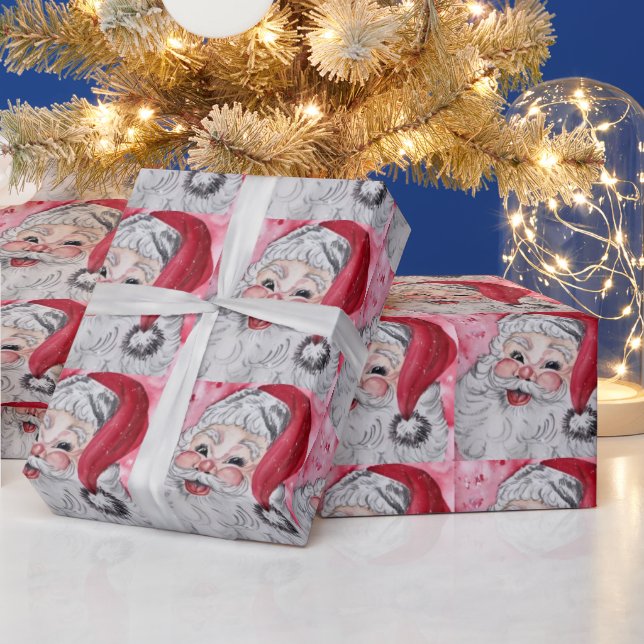 Papier Cadeau Clause Santa vintage (Vacances)