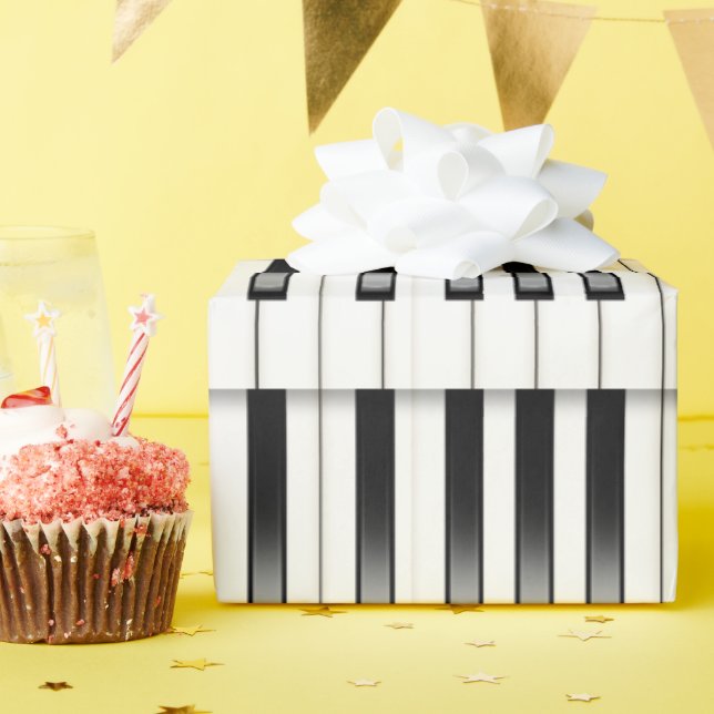 Papier Cadeau Clavier pour piano (Fête d'anniversaire)