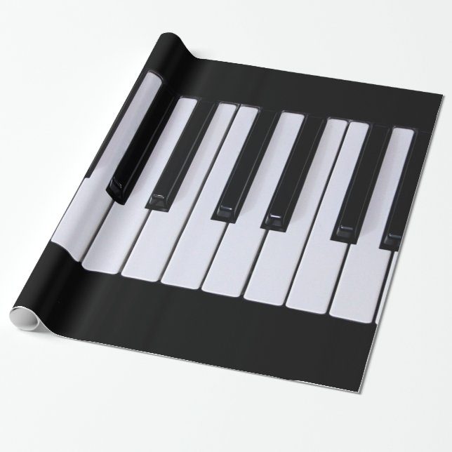 Papier Cadeau Clés classiques de piano (Déroulé)