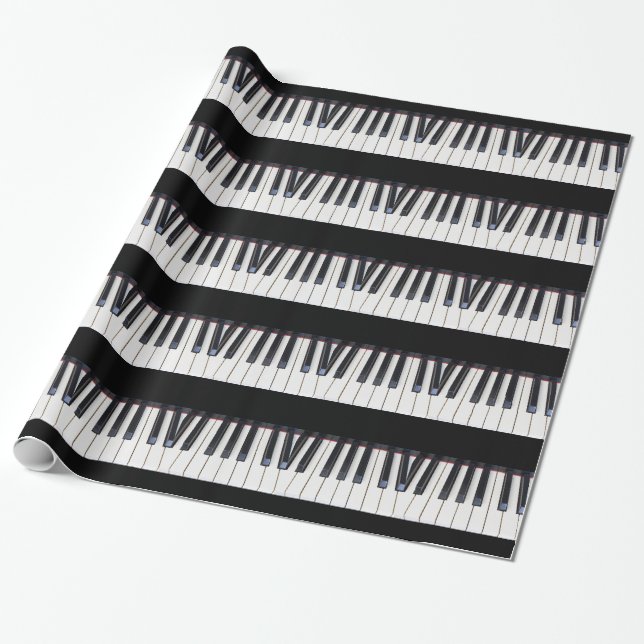 Papier Cadeau Clés de piano (Déroulé)